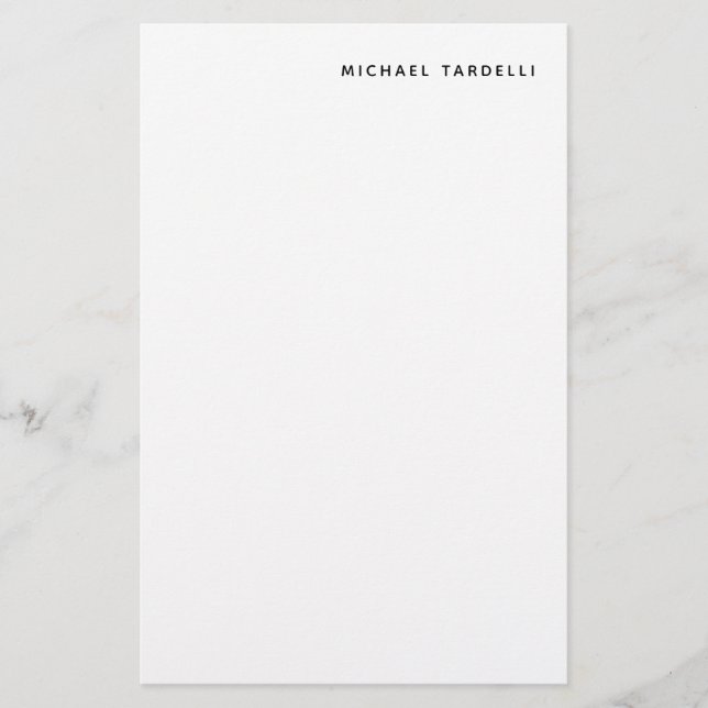 Papelaria Profissional Clássico Minimalista (Frente)