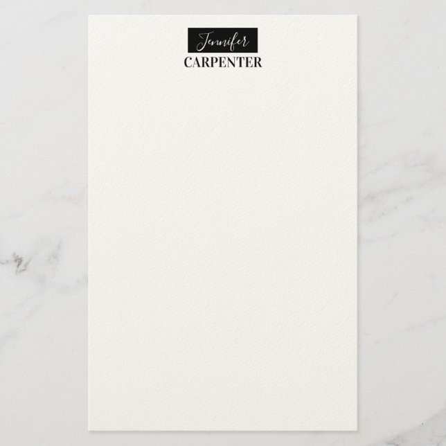 Papelaria Profissional elegante moderno minimalista simples (Frente)