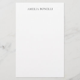 Papelaria Profissional Minimalista Clássico Simples Adiciona