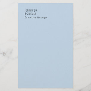 Papelaria Profissional minimalista moderno moderno azul páli