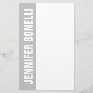 Papelaria Profissional minimalista moderno ousado cinza bran