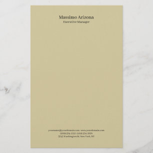 Papelaria Profissional Minimalista Moderno Plano Areia Paste