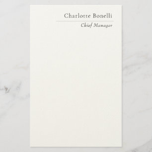 Papelaria Profissional Minimalista Moderno Preto e Branco