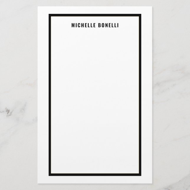 Papelaria Profissional Minimalista Simples (Frente)