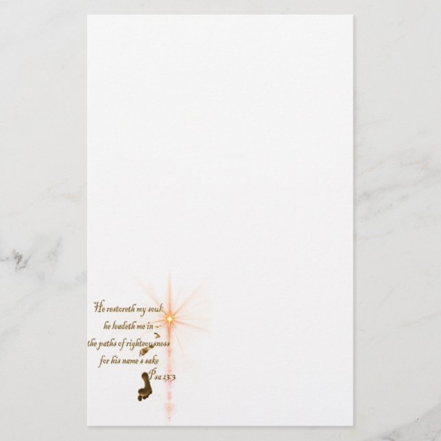 Papelaria Psa 23.3 O Senhor é o meu Shepard (Frente)