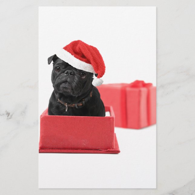 Papelaria Pug do Natal (Frente)