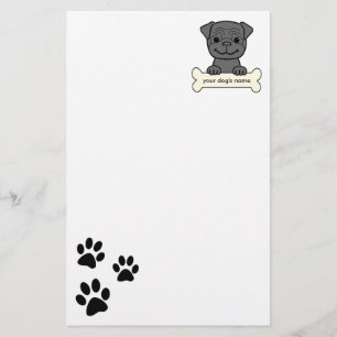 Papelaria Pug personalizado