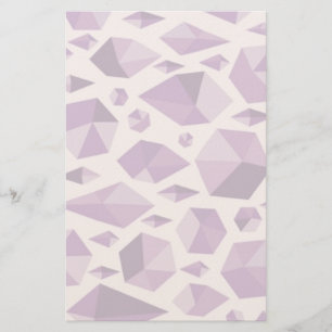 Papelaria Purple geometric jewel shapes
