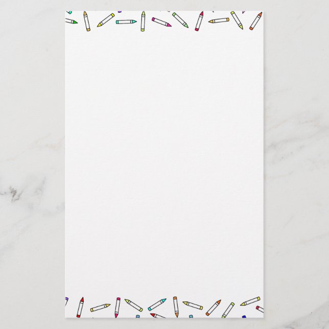 Papelaria Quadro decorativo do padrão Crayon (Frente)