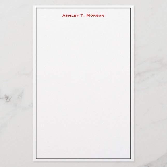 Papelaria Quadro Super Simplicity Black Red White DIY (Frente)