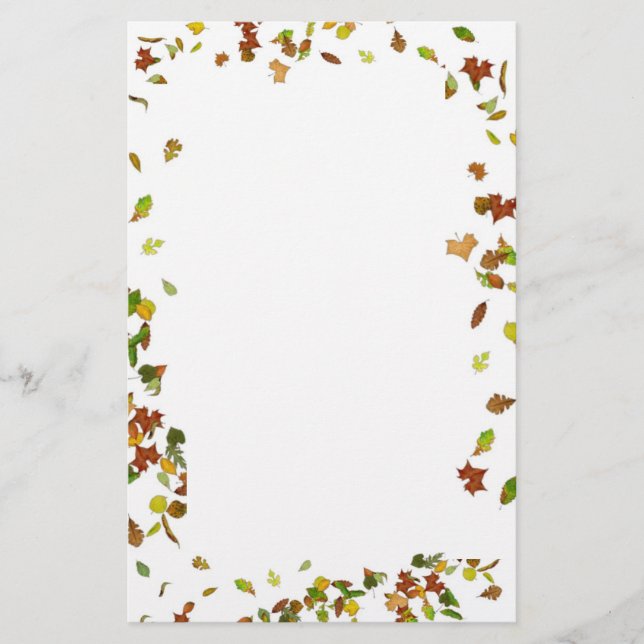 Papelaria QUEDA/FOLHAS AUTUOSAS,Branco (Frente)