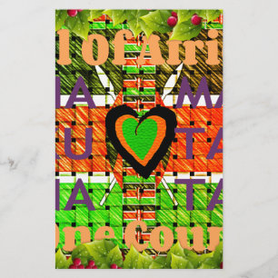 Papelaria Quênia: Toda a África em Um País - Bandeira Tecida