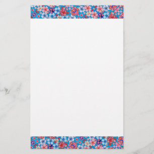 Papelaria Quirimen Floral em Cascata Azul
