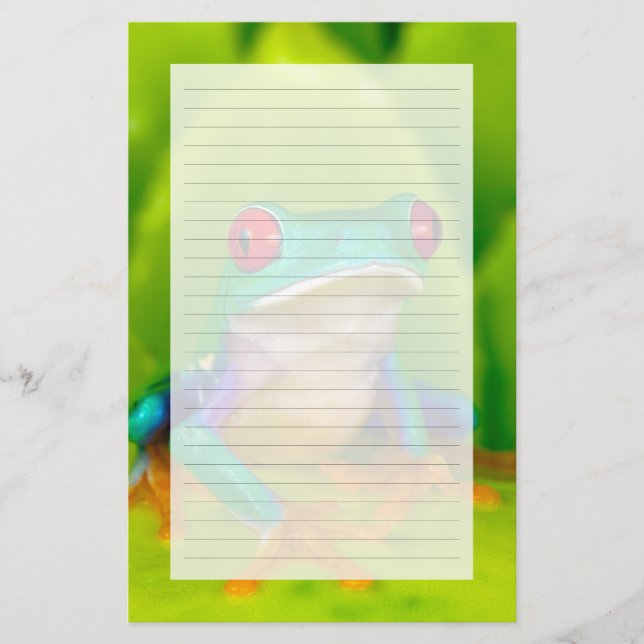 Papelaria Rã de olhos vermelhos, Costa Rica (Frente)