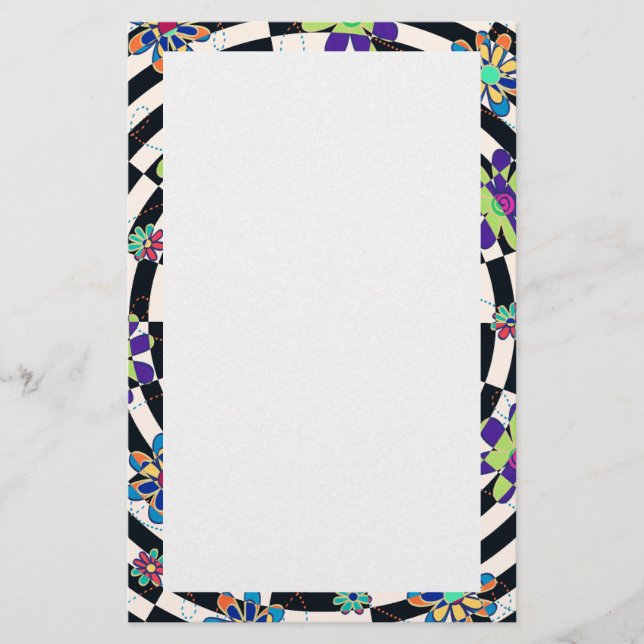 Papelaria Rainbow Daisies (Frente)