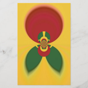 Papelaria Rasta Colors Abstrato Art Impressão