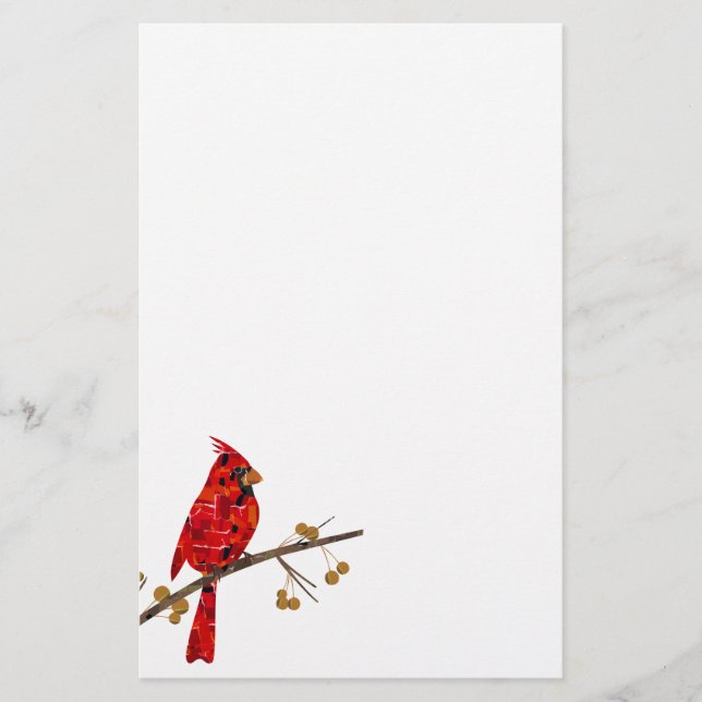 Papelaria Red Cardinal, a ave do Natal (Frente)