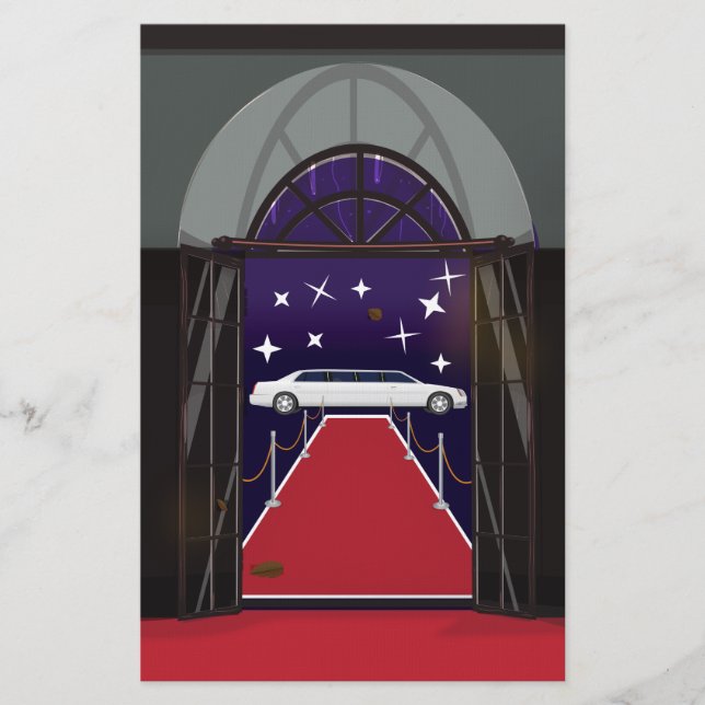 Papelaria Red Carpet Celebrity Limo (Frente)