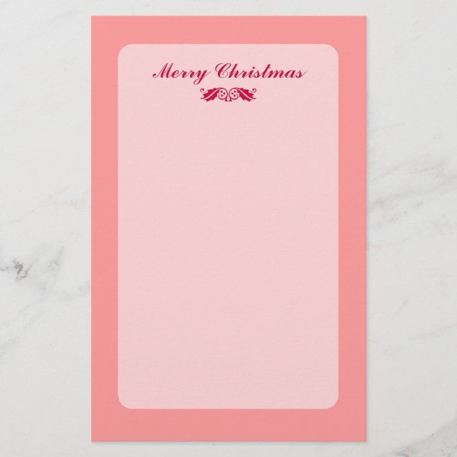 Papelaria Red Christmas Holly Folhas (Frente)