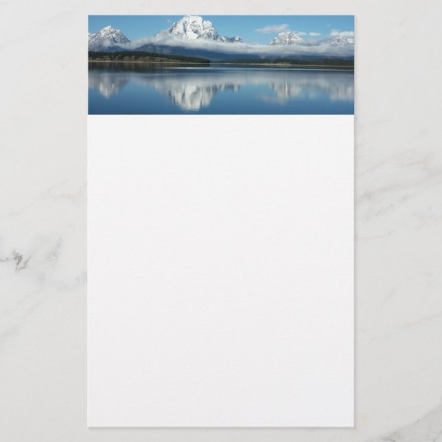 Papelaria Reflexo do Monte Moran em Grand Teton (Frente)