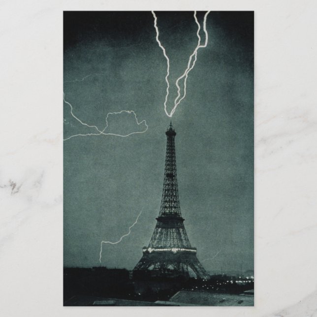 Papelaria Relâmpago em choque com a Torre Eiffel (Frente)