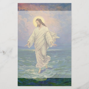 Papelaria Religião Vintage, Jesus Cristo está caminhando n