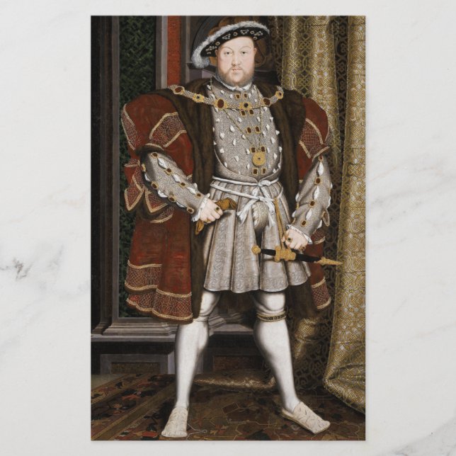 Papelaria Retrato de Henrique VIII (Hans Holbein, o Jovem) (Frente)