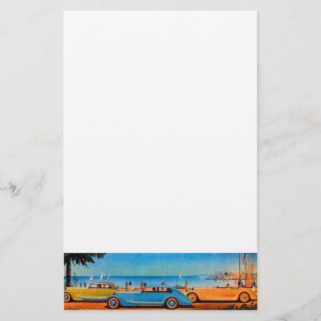 Papelaria RETRO CARS - Automóvel de reparação automática (Frente)