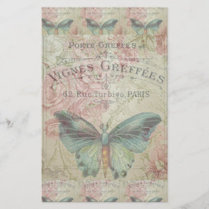 Papelaria retro,chique,vintage,country rustic,florais,b