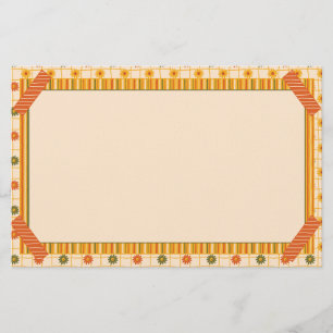 Papelaria Retro Spring Mão Desenhada Falso Washi Floral List