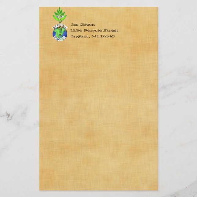 Papelaria ReUse o Reciclar ReDuce (Frente)