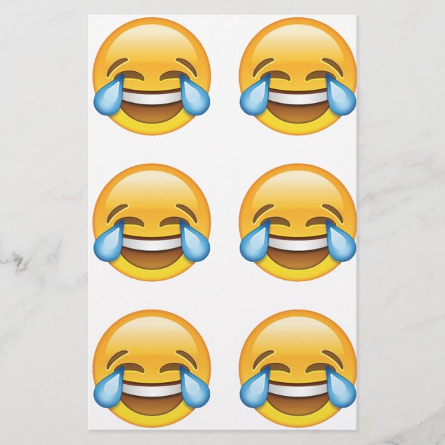 Papelaria Rindo de Lágrimas de Choro de Joy emoji (Frente)