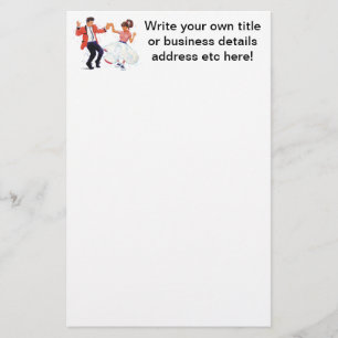 Papelaria Rock and roll! Nostalgia clássica da dança dos