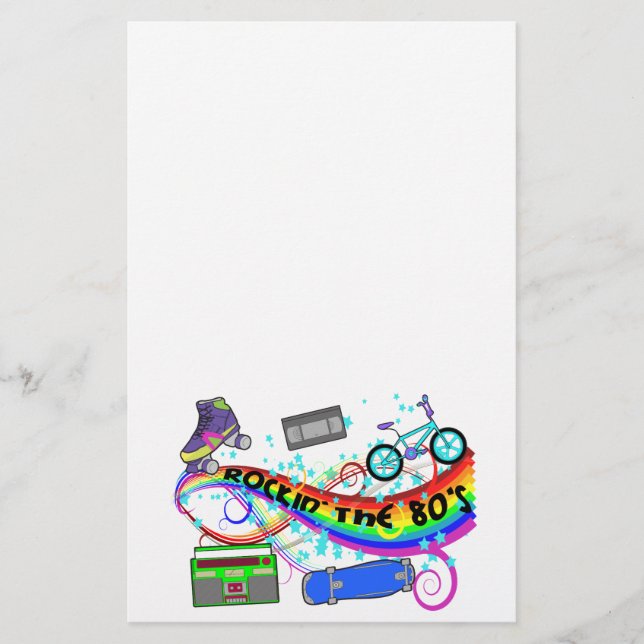 Papelaria Rockin o anos 80 (Frente)
