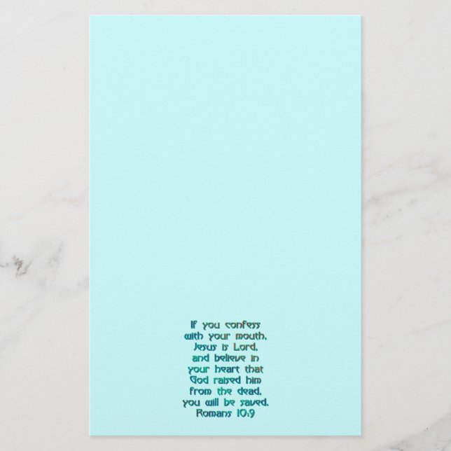 Papelaria Romanos 10:9 (Frente)