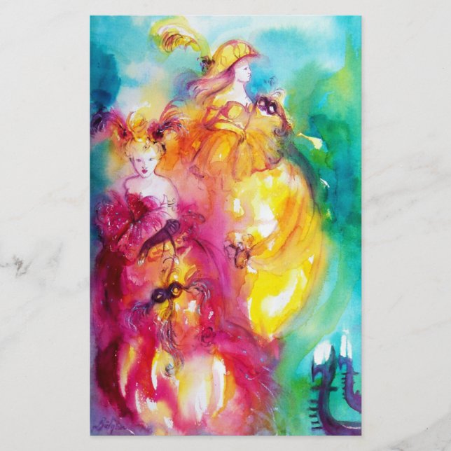 Papelaria RONDO IN LAGOON / Bola de Mascarada Veneza (Frente)