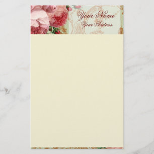 Papelaria Rosa Blenheim - Verde Sage - Pessoal Personalizado