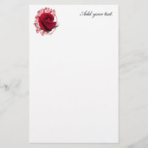 Papelaria Rosa vermelha