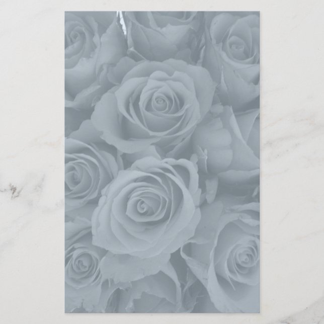 Papelaria rosas azuis (Frente)