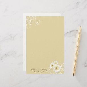 Papelaria Rosas De Creme E Sujãs Casamento Romântico Elegant