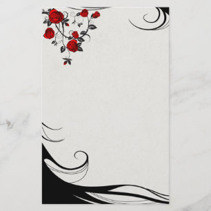 Papelaria Rosas vermelhas