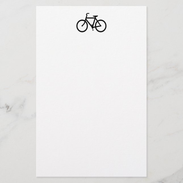 Papelaria Rota de Bicicleta Preta (Frente)