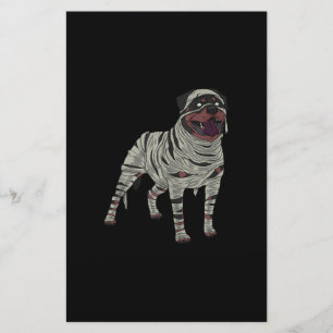 Papelaria Rottweiler Cachorro Múmia Halloween Capas