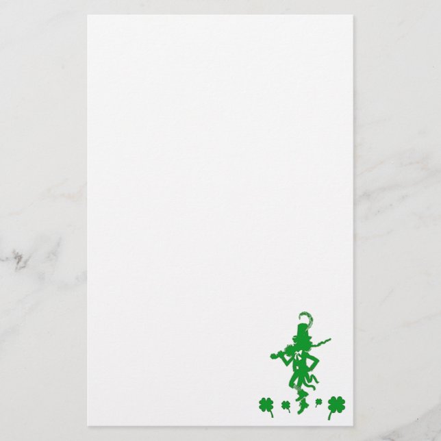 Papelaria Rua, Leprechaun Shamrock no dia de Patrick (Frente)