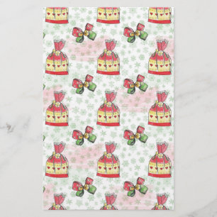 Papelaria Saco de natal de aquarelas