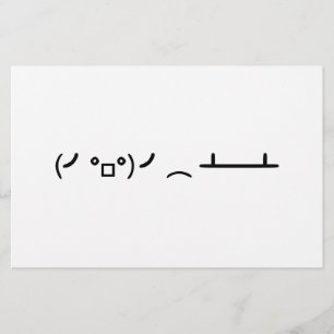 Papelaria Sacudir da mesa que lança o Emoticon do ASCII