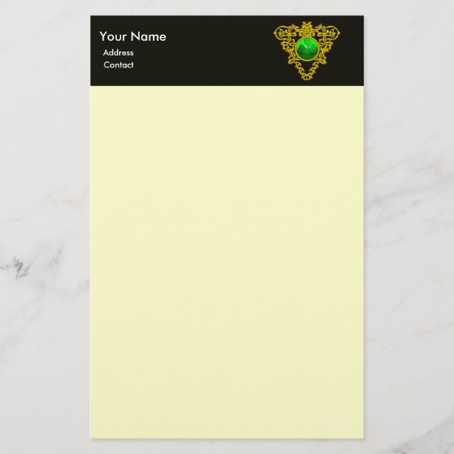 Papelaria SAINT PATRICK'S CELTIC HEART, SHAMROCK Cream (Frente)