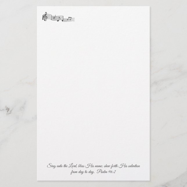 Papelaria Salmo 96:2 (Frente)