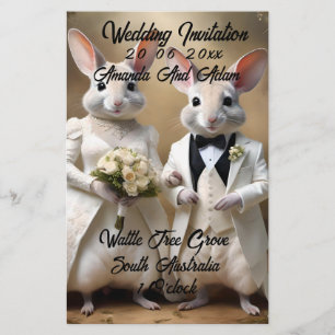 Papelaria "Saltos De Amor Sob: Uma Celebração De Casamento B