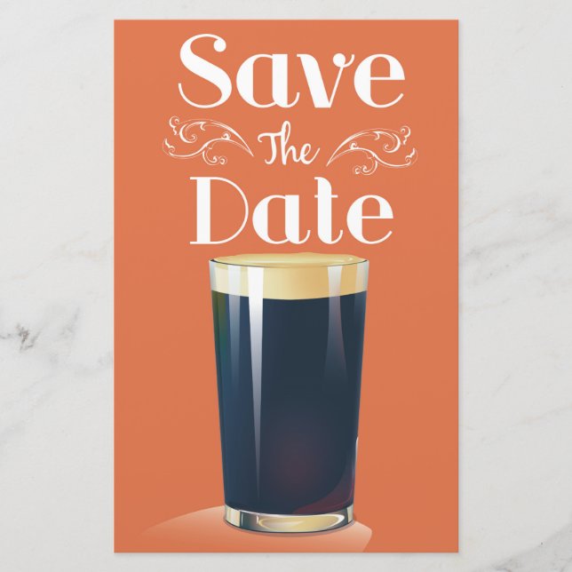 Papelaria Salve A Data Vintage Pint Bebida (Frente)